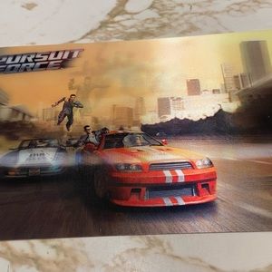 Pursuit Force PSP - Holographic 3D Poster Moving Print Motion Signage 4.5”x8”